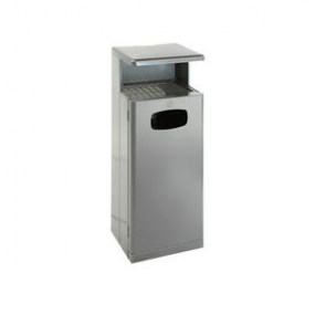 OUtdoor Ash-Waste Bin with Rain Cover